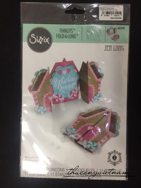 662449-Khuôn cắt Sizzix Thinlits Card Ngôi nhà