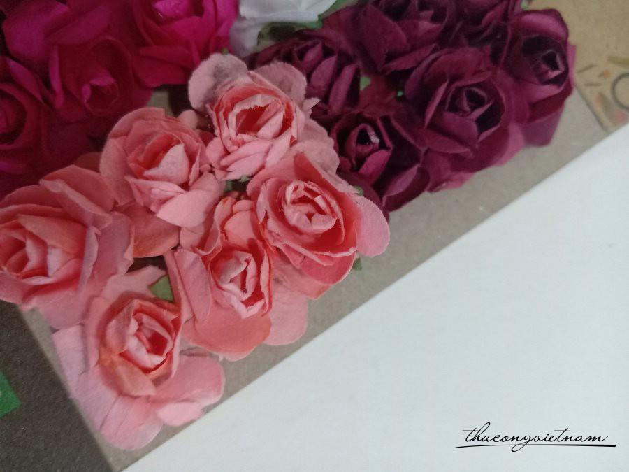 Set hoa hồng giấy Thái