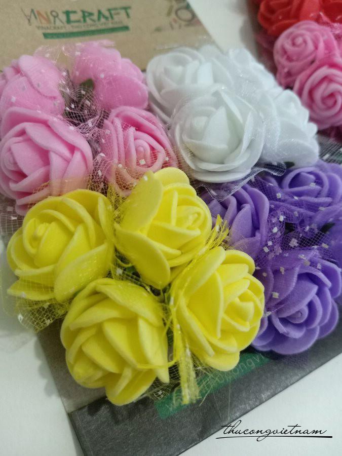 Set hoa hồng mút xốp