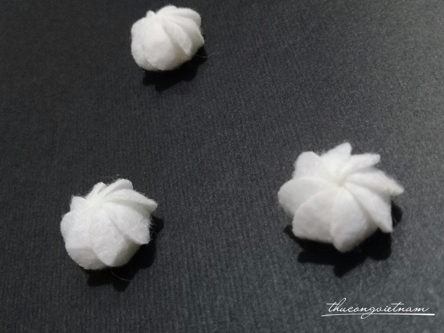 Set 9 bông kem Trắng