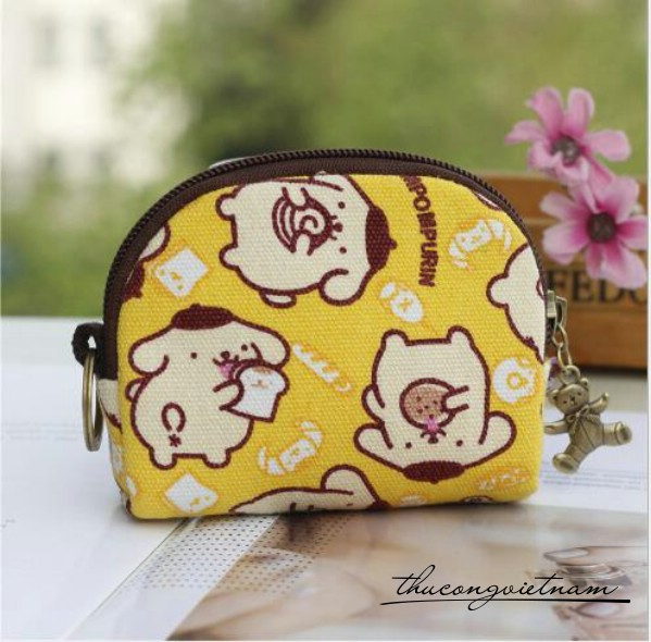 Ví handmade vải vintage 11x9x2.5cm mẫu 4