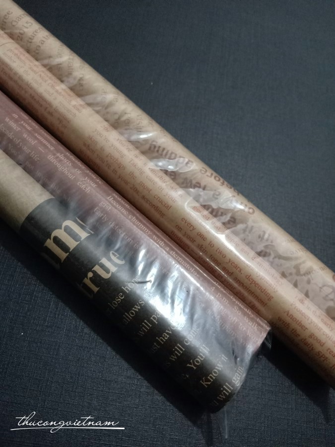 Giấy báo gói quà vintage