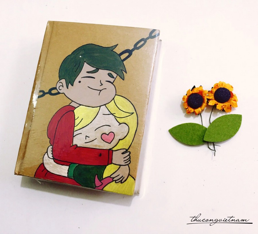 Sổ vẽ tay Couple mẫu 3