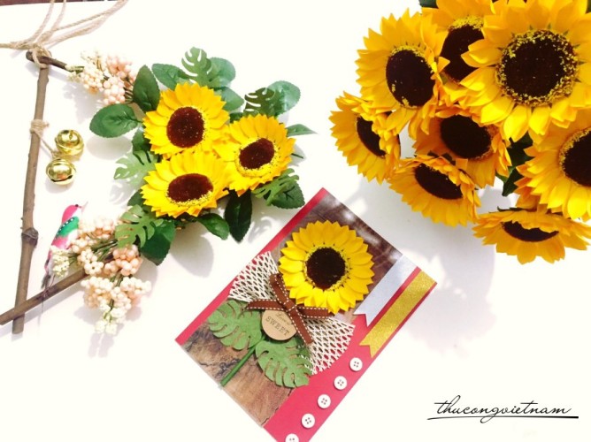 Hướng dẫn làm Hoa hướng dương bằng giấy