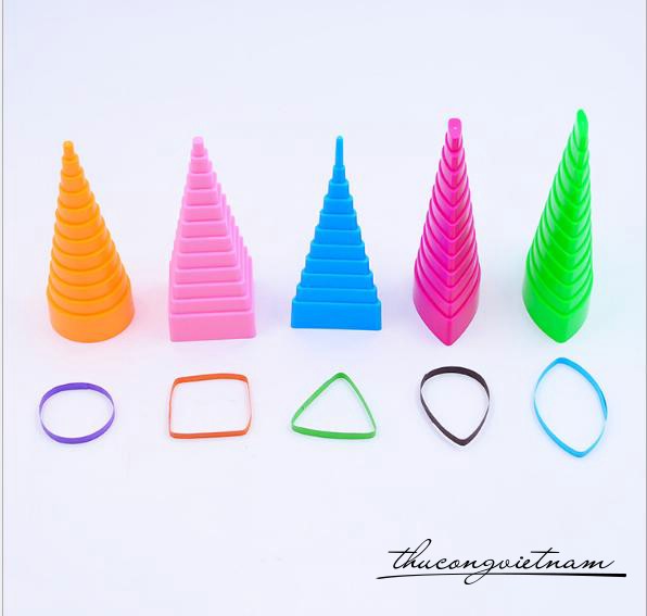 Bộ 5 tháp tạo hình Quilling