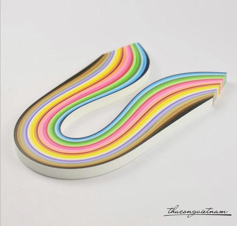 Giấy quilling 26 màu 260 sợi - 7mm*39cm