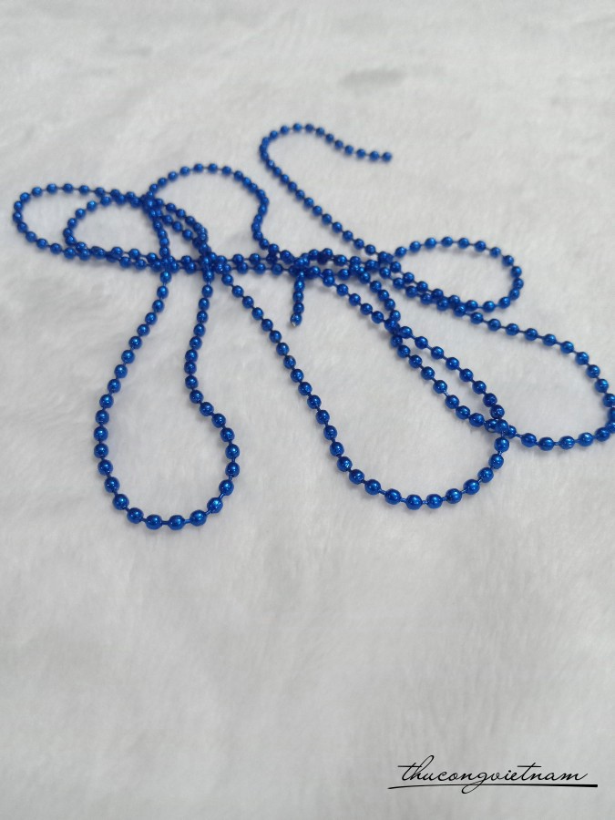 Dây xích bi màu - Xanh dương
