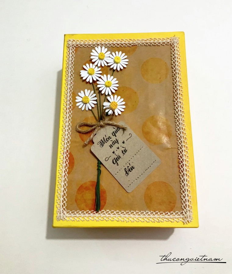 Hộp quà Handmade 13.5x20.5x6cm mẫu 1