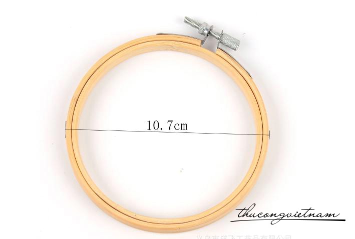 Khung thêu gỗ thông - 10cm