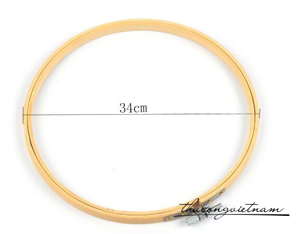 Khung thêu gỗ thông - 33cm