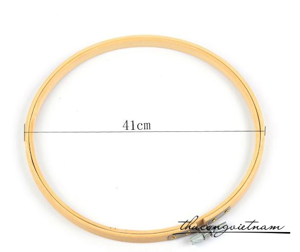 Khung thêu gỗ thông - 40cm