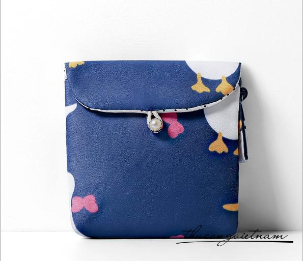 Ví vuông vintage 12.5x12.5cm - Vịt