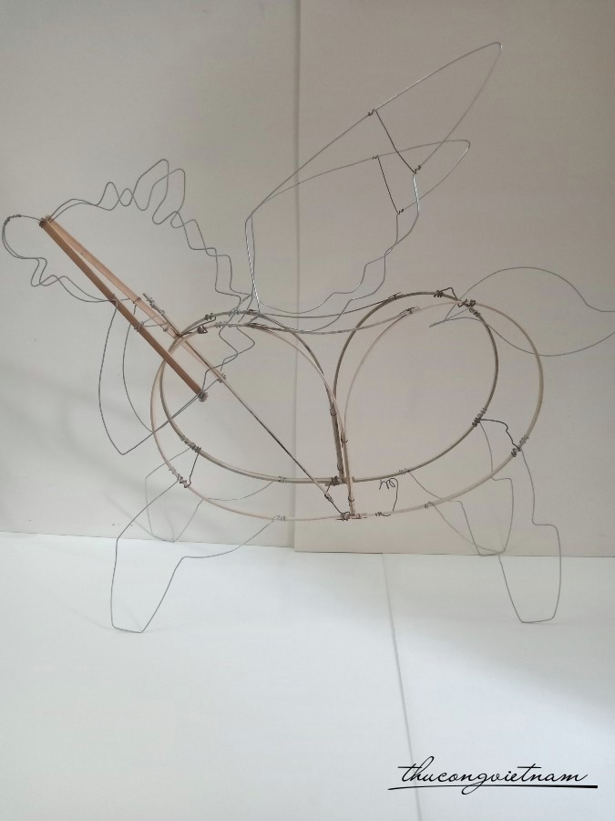 Khung tre lồng đèn - Unicorn 80x57cm