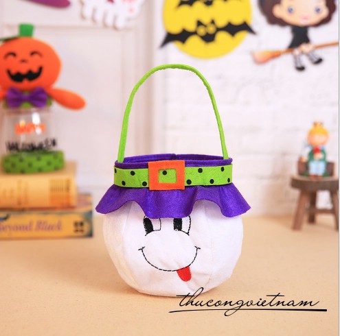 Túi đựng kẹo 15x15cm - Phù thủy trắng