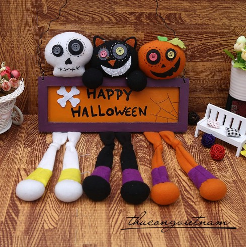 Bảng treo cửa Happy Halloween 33x46cm