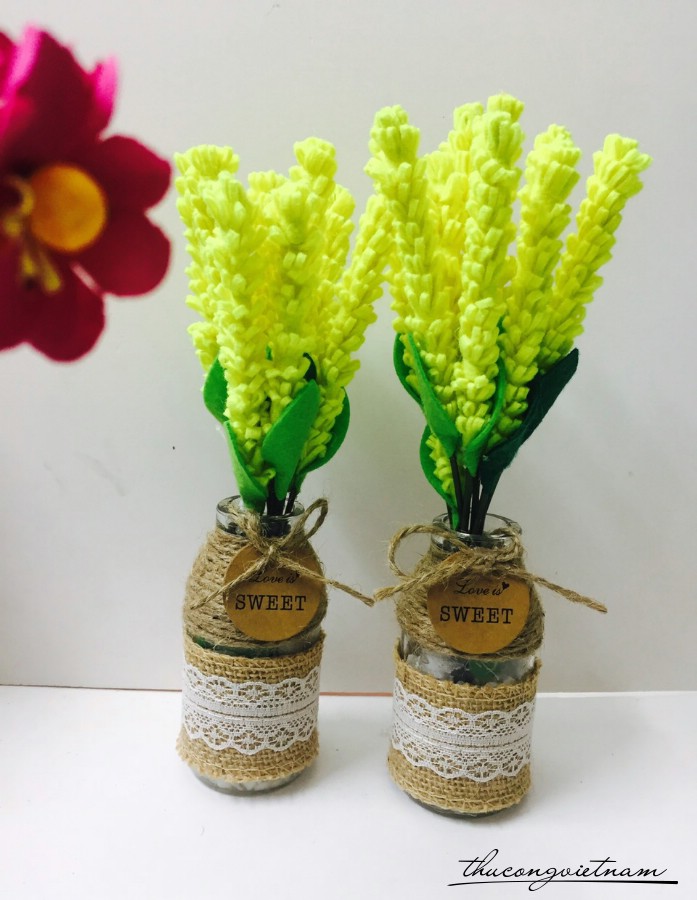 Lọ hoa Lavender - vàng chanh