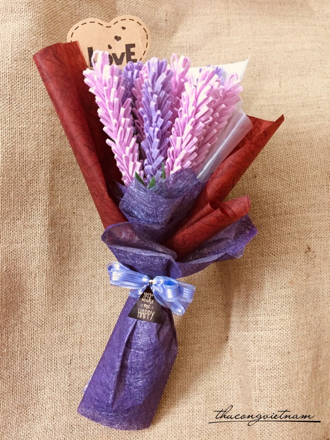 Bó hoa Lavender 10 bông mix màu