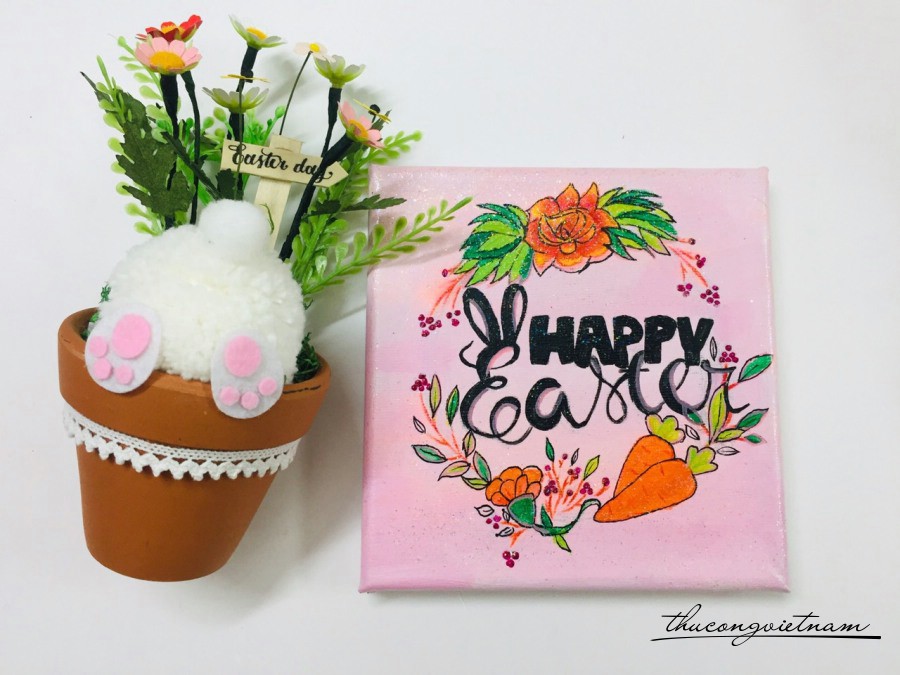 Tranh vẽ tay Phục Sinh - Happy Easter Day