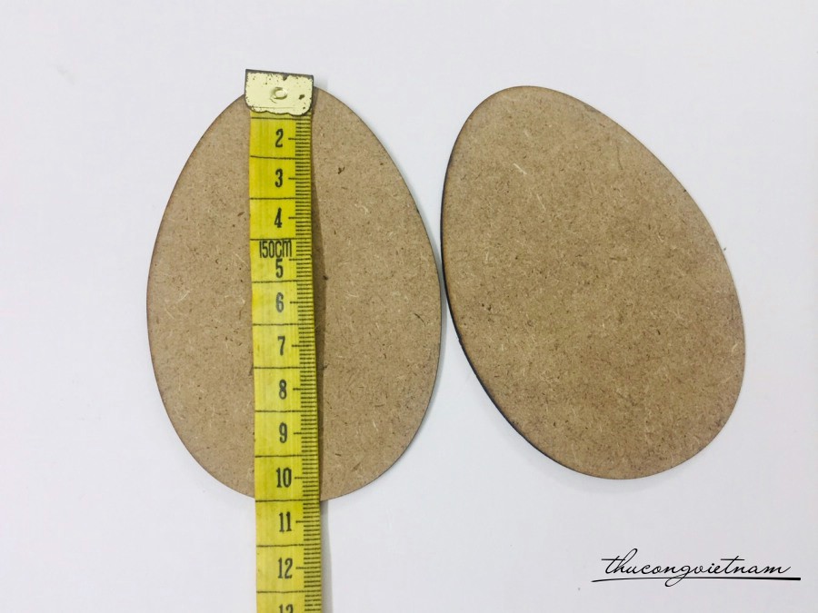 Phôi trứng gỗ ép - 10cm