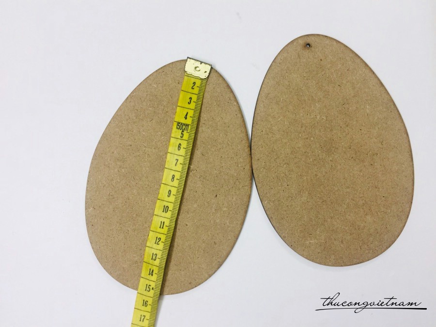 Phôi trứng gỗ ép - 15cm
