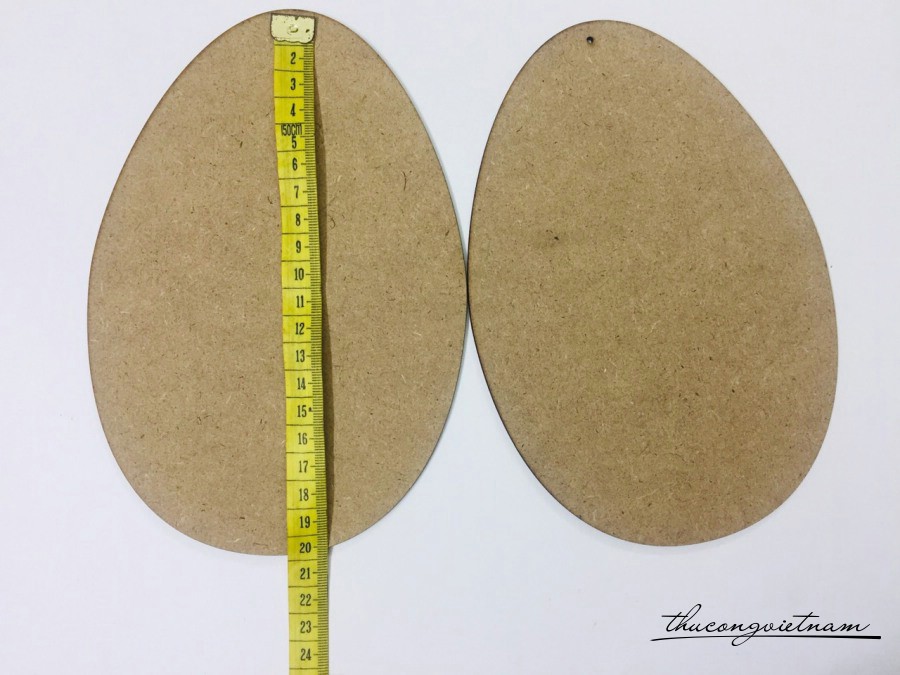 Phôi trứng gỗ ép - 20cm