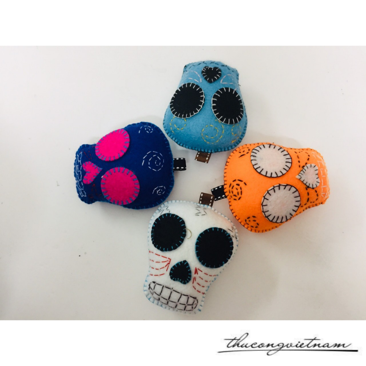Combo 4 phụ kiện Halloween đầu lâu