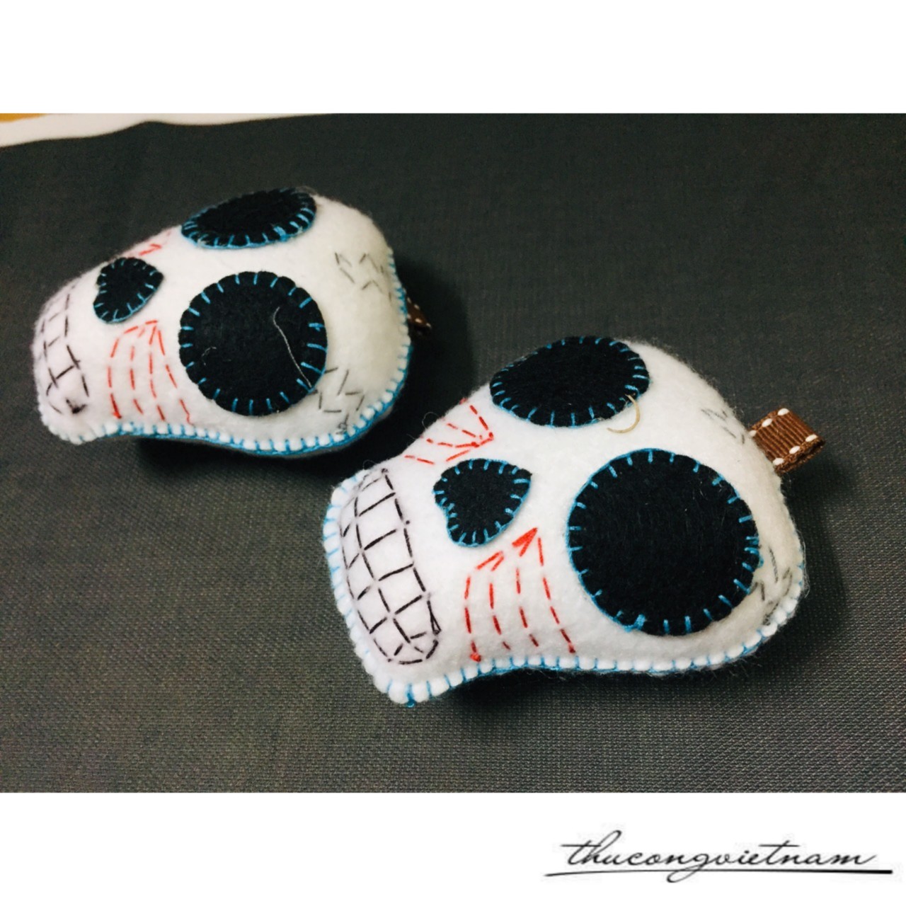 Combo 2 phụ kiện Halloween đầu lâu
