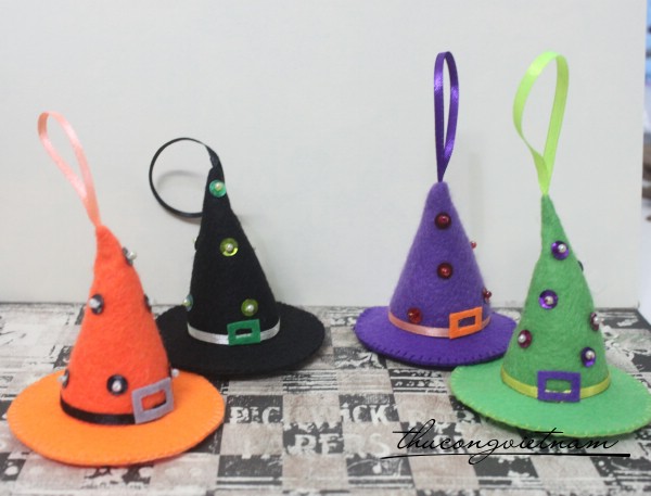 Combo 2 phụ kiện Halloween nón phù thủy