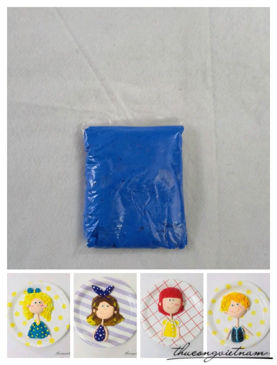 Đất sét xanh dương 50g