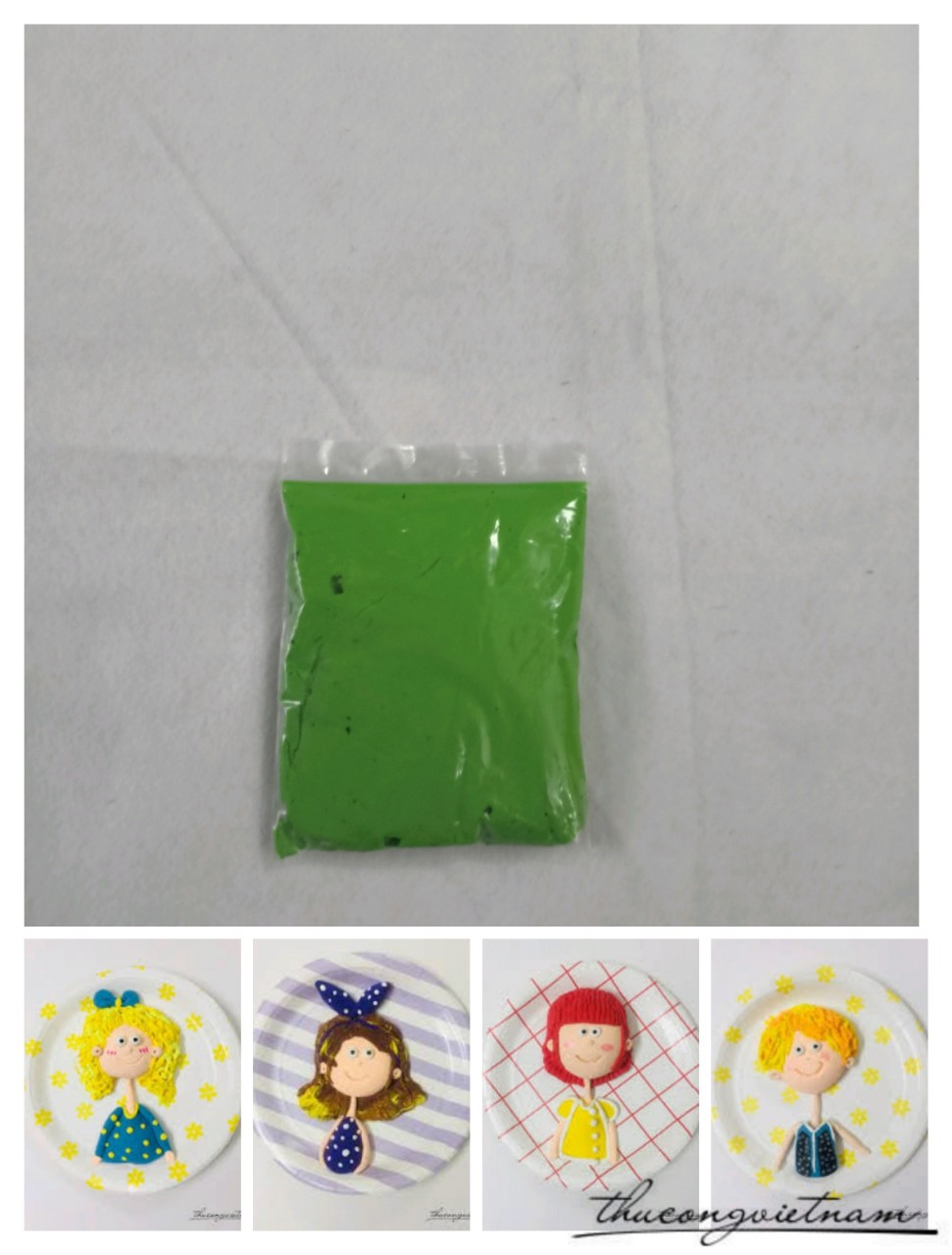 Đất Sét Xanh Lá 50g