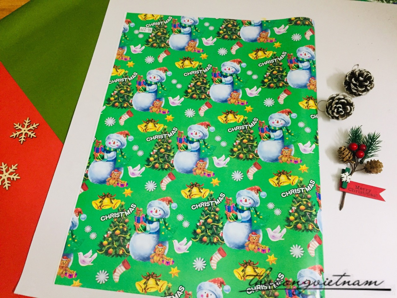 Giấy gói quà Giáng Sinh - Mẫu 10