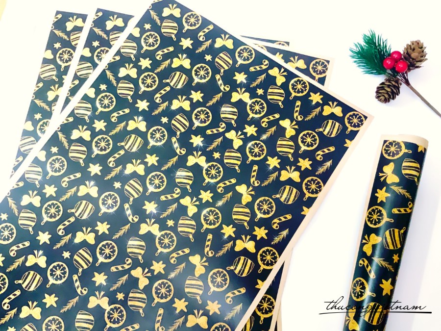 Giấy Gói Quà Kraft Nhật A3 Họa Tiết Giáng Sinh - M1