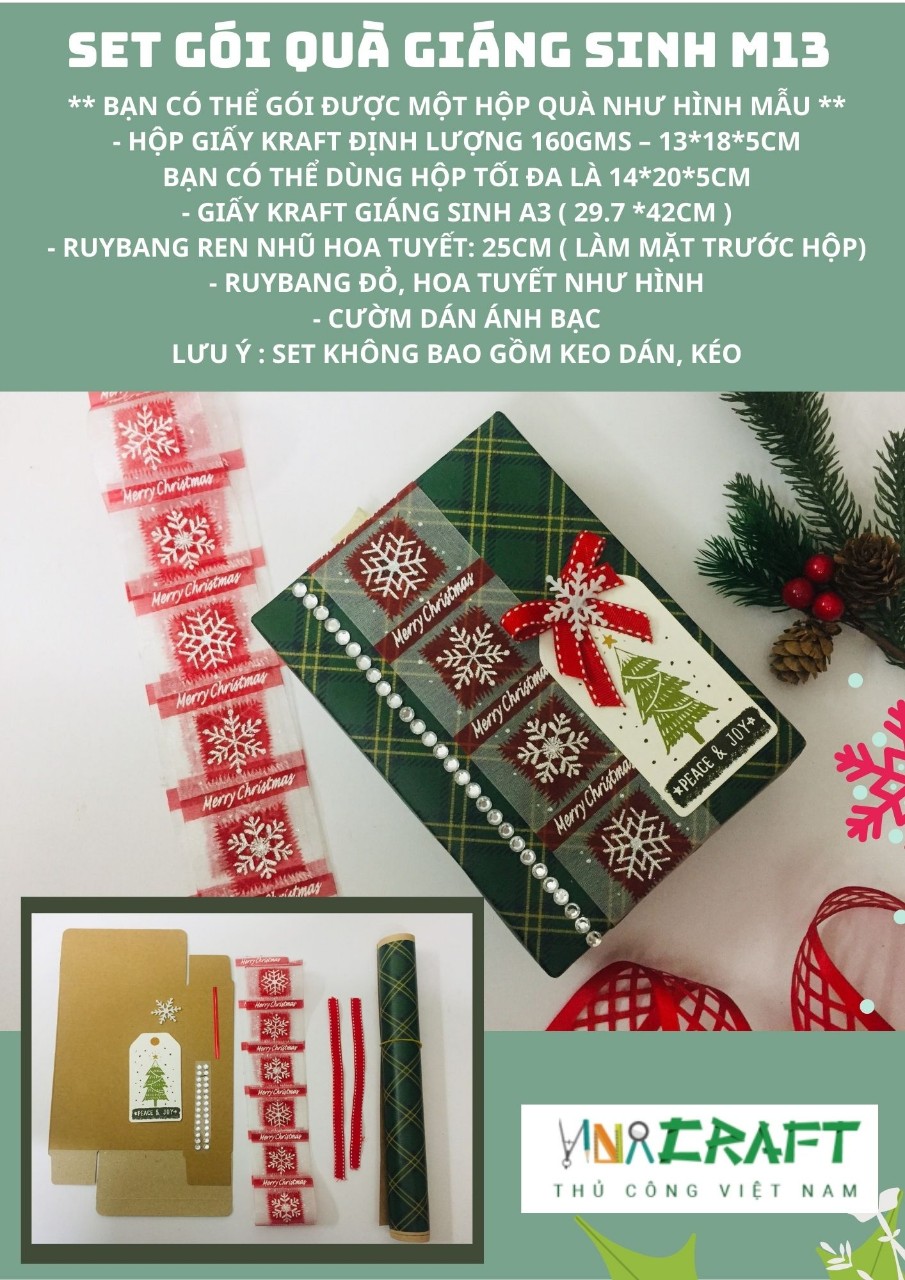 Set gói quà giáng sinh mẫu 13