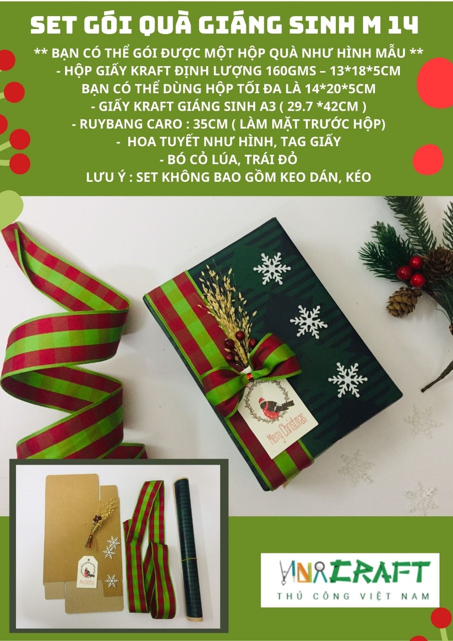 Set gói quà giáng sinh mẫu 14