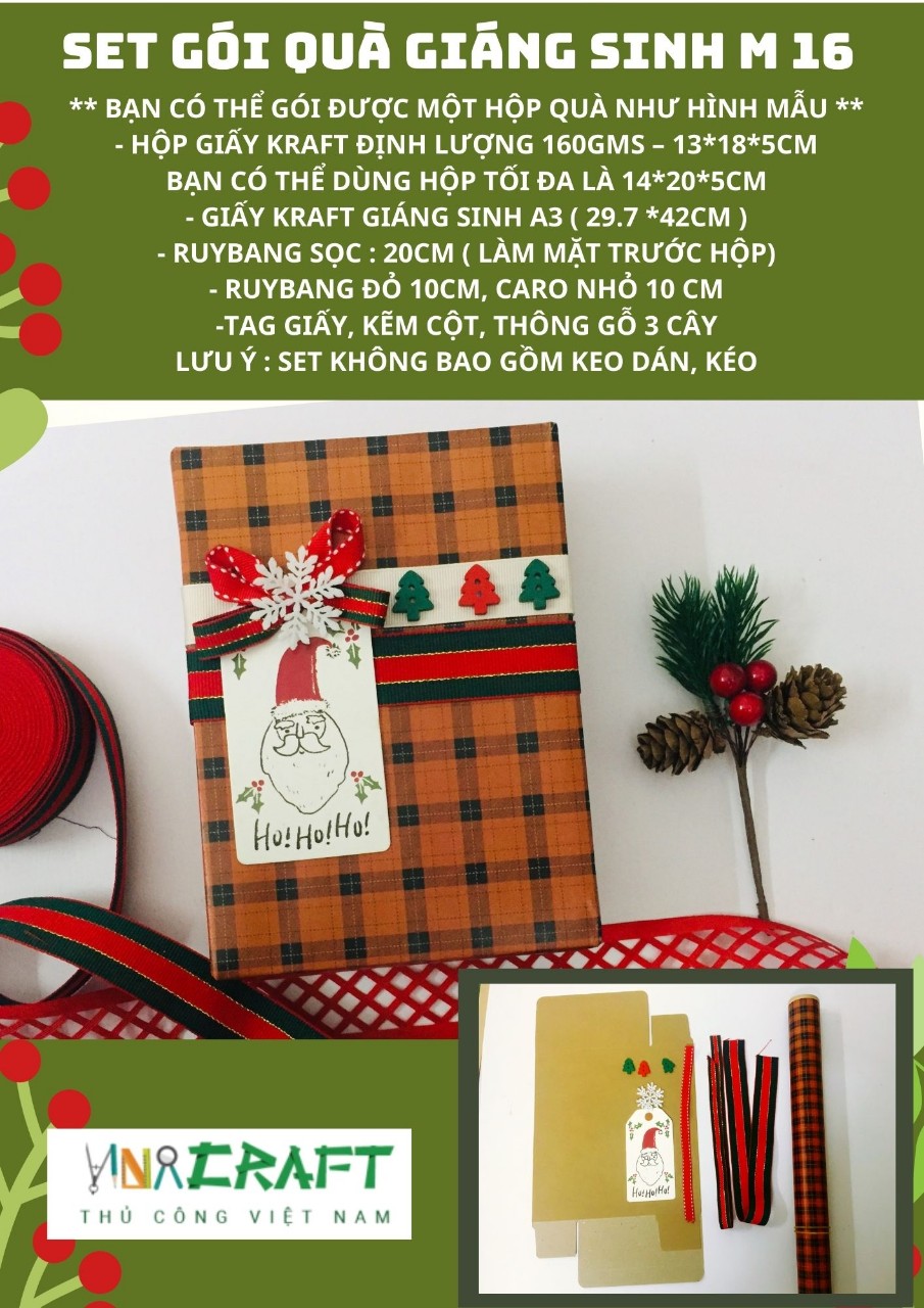 Set gói quà giáng sinh mẫu 16