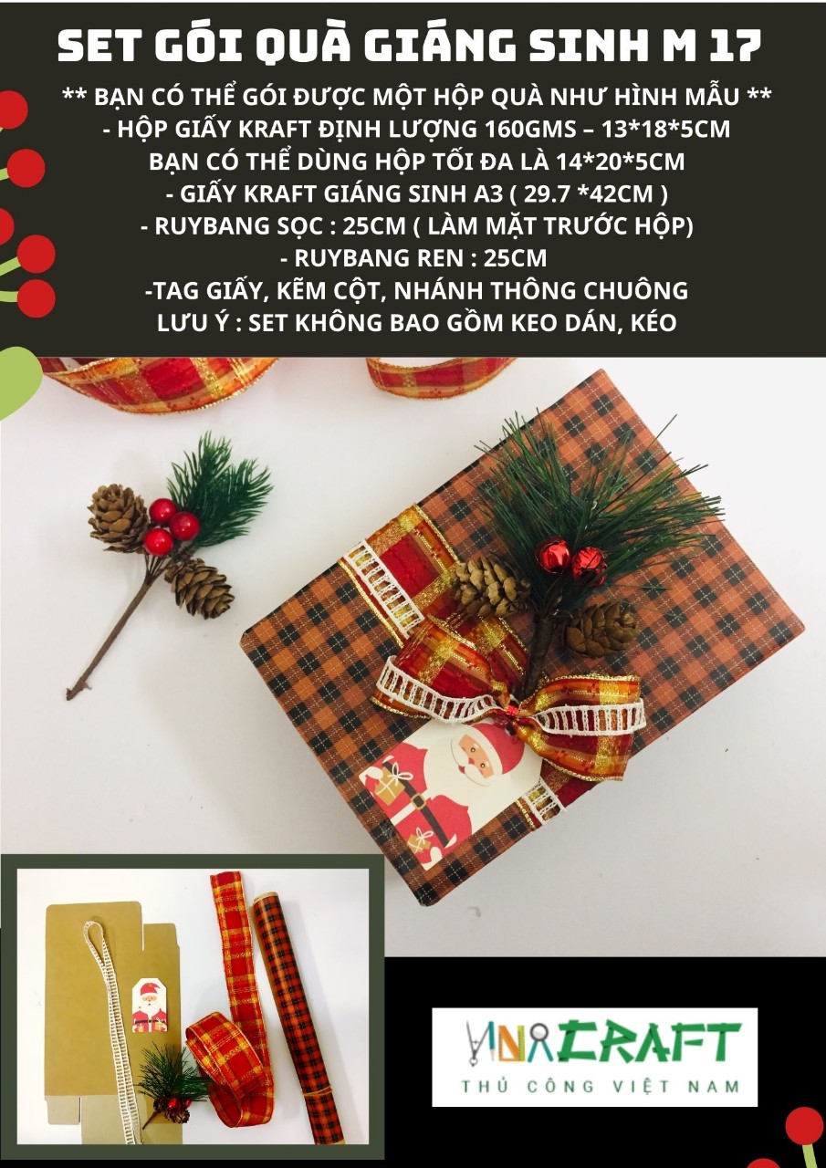 Set gói quà giáng sinh mẫu 17
