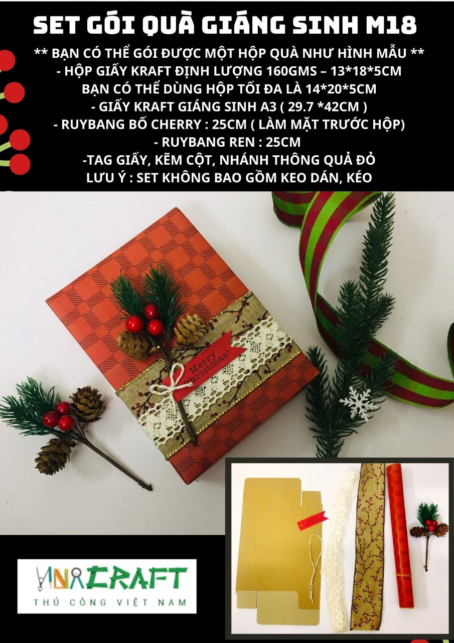 Set gói quà giáng sinh mẫu 18