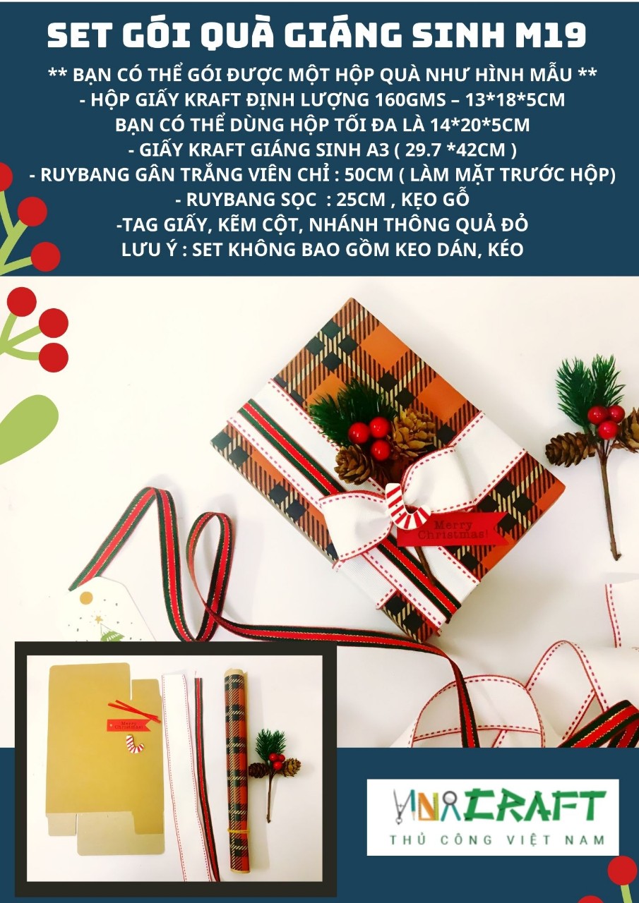Set gói quà giáng sinh mẫu 19
