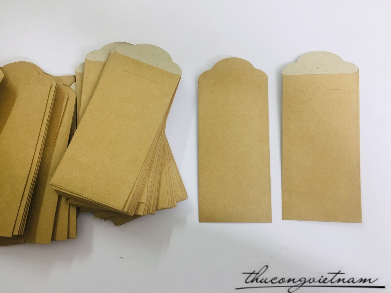 Bao lì xì giấy kraft trơn loại dày