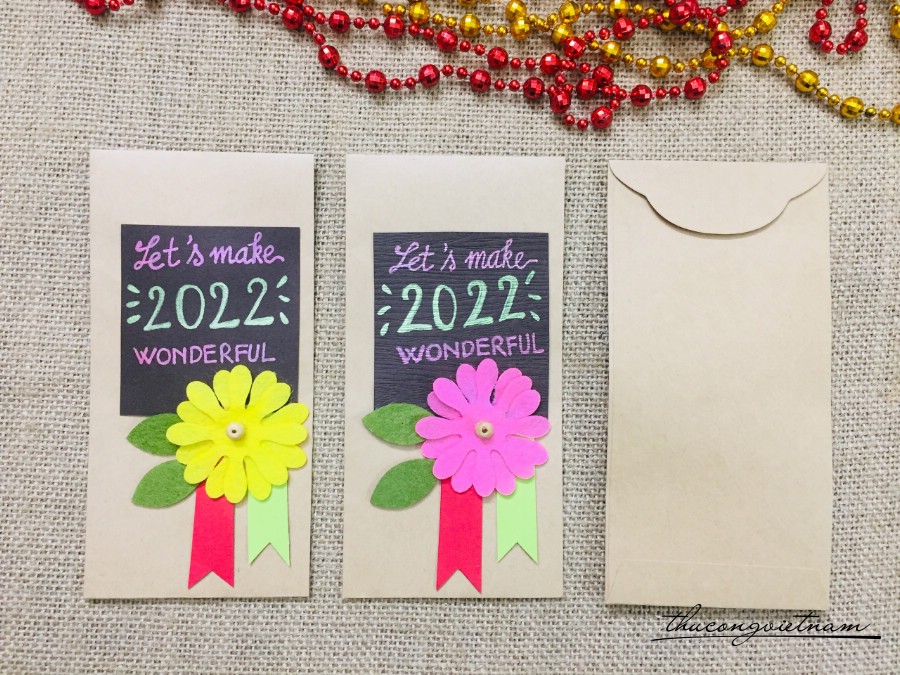 Set 2 bao lì xì Handmade mẫu 8