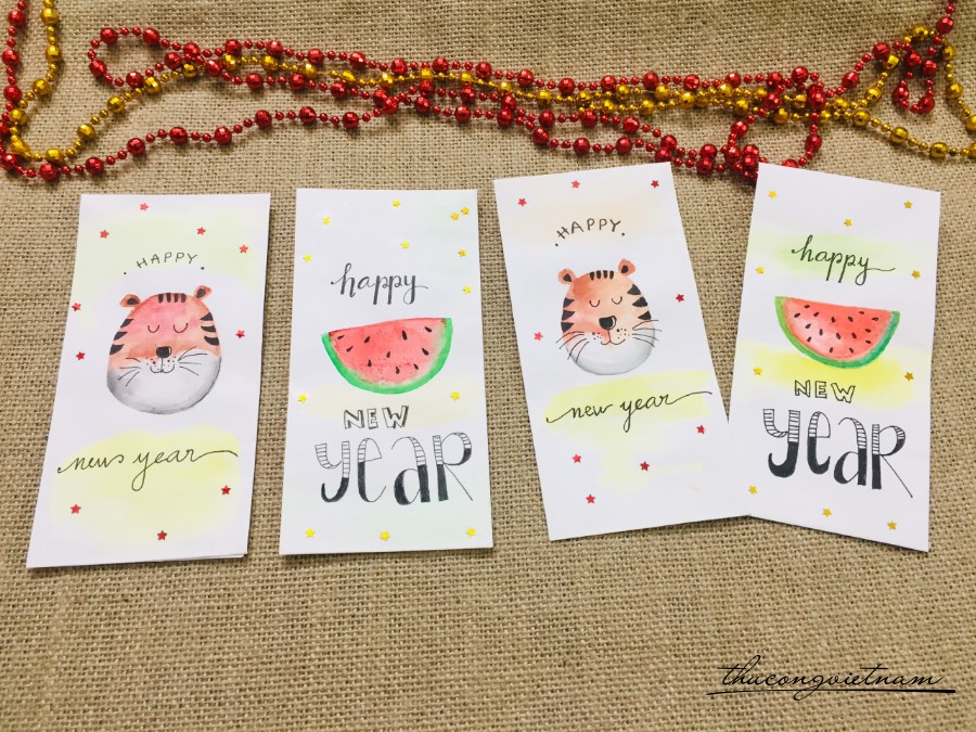 Set 2 bao lì xì Handmade mẫu 12
