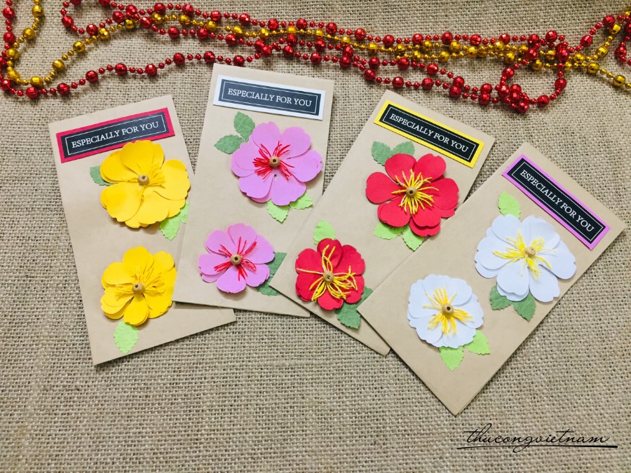 Set 4 bao lì xì Handmade