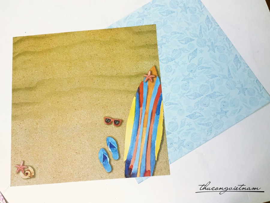 Giấy Scrapbook, Album, thiệp cao cấp in 2 mặt - M3
