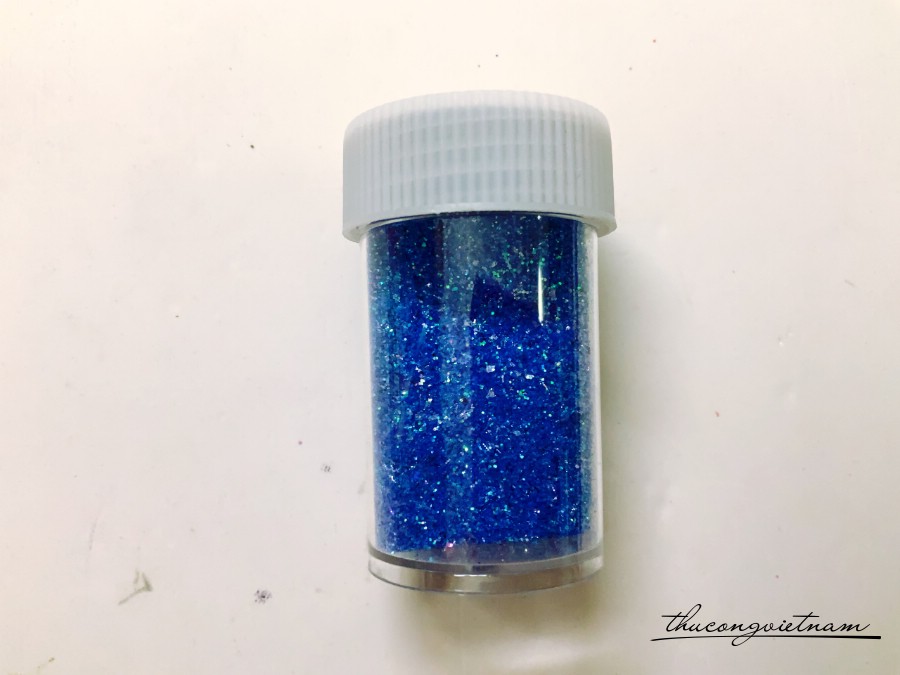 Kim tuyến hạt trang trí màu xanh dương