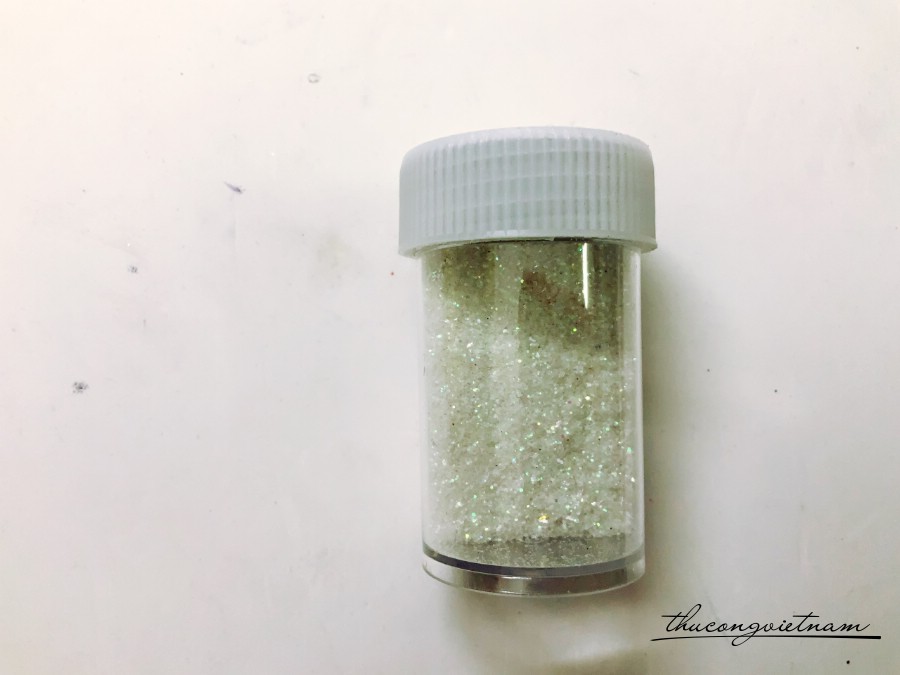 Kim tuyến hạt trang trí màu trắng