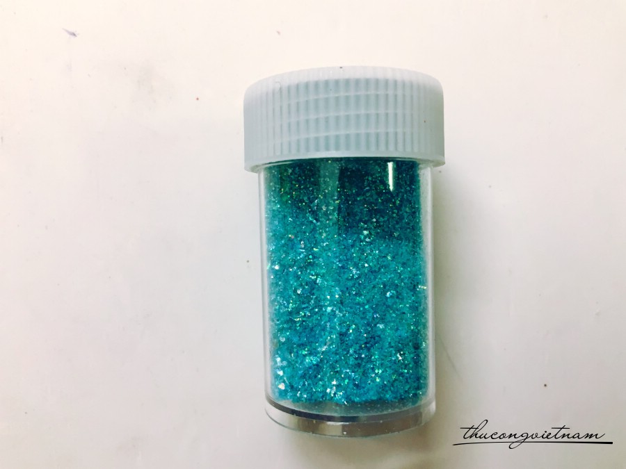 Kim tuyến hạt trang trí màu xanh da trời