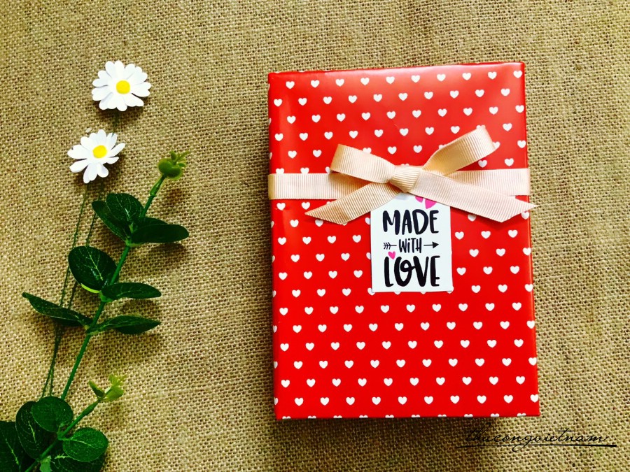 Hộp quà gói sẵn phong cách Vintage kiểu đơn giản - M16