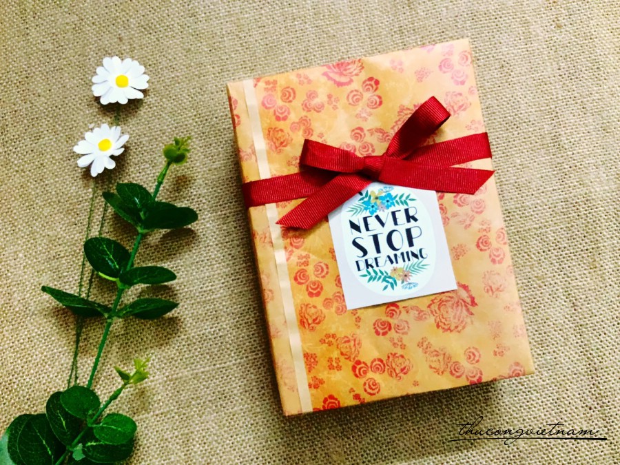 Hộp quà gói sẵn phong cách Vintage kiểu đơn giản - M17