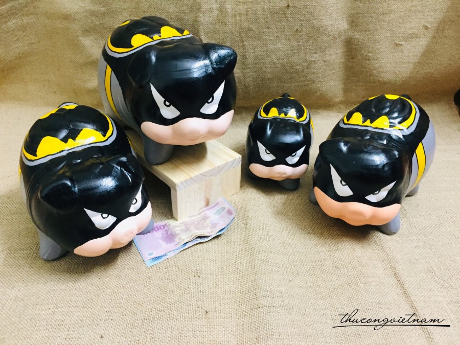 Combo 4 heo đất Batman các size