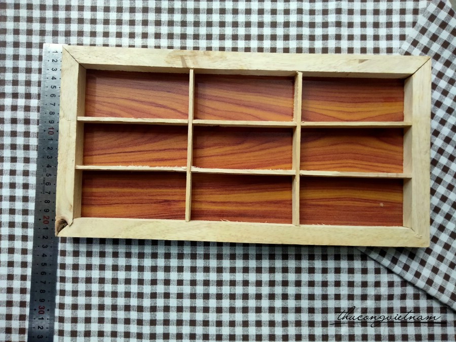 Khung tranh gỗ có ngăn 20*40cm